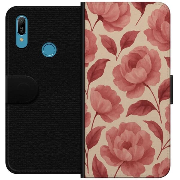 Huawei Y6 (2019) Plånboksfodral Rose Bloom