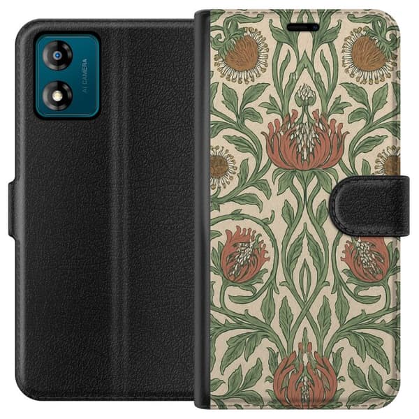 Motorola Moto E13 Lompakkokotelo Petali Yksityiskohdat
