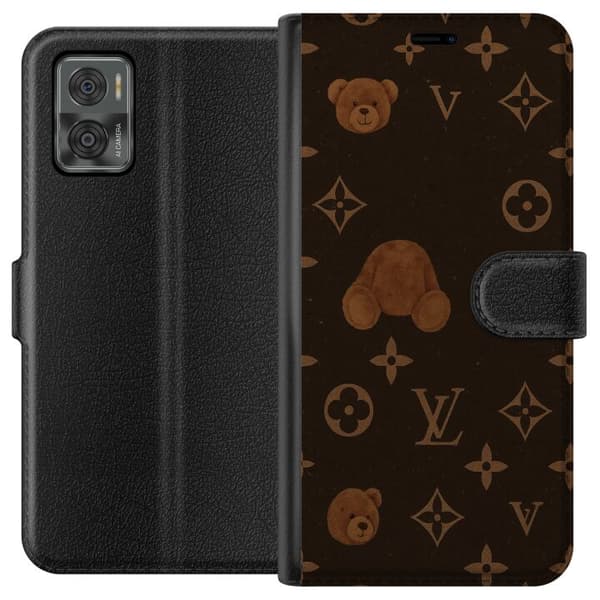 Motorola Moto E22i Lompakkokotelo Plush Luxe