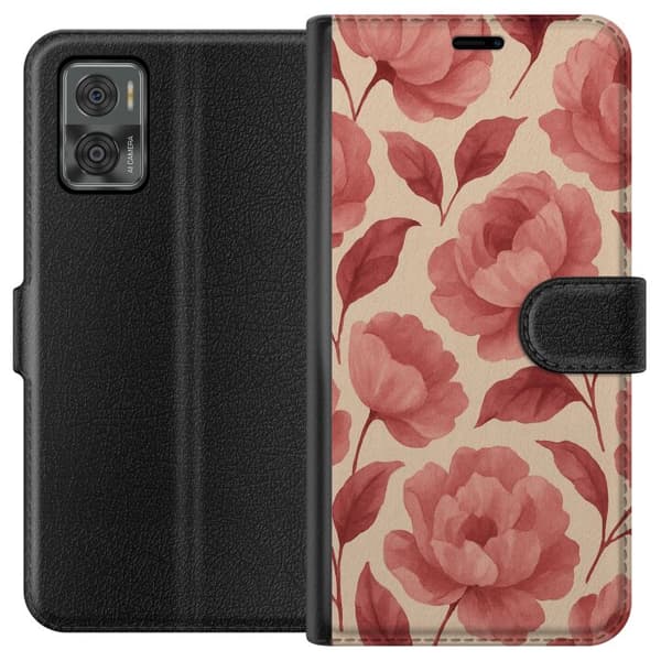 Motorola Moto E22i Plånboksfodral Rose Bloom