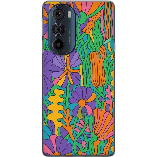 Motorola Edge 30 Pro Läpinäkyvä kuori Värien räjähdys