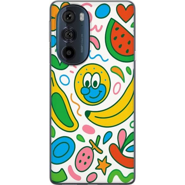 Motorola Edge 30 Pro Läpinäkyvä kuori Perhosverho
