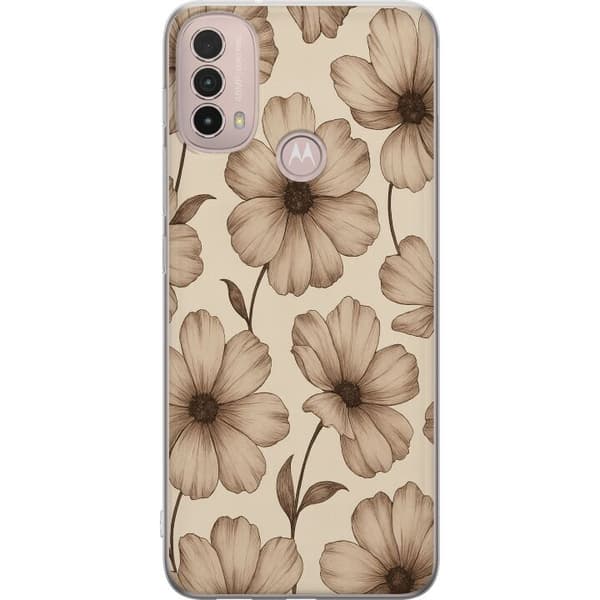Motorola Moto E40 Gennemsigtig cover Pastel Rush
