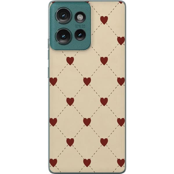 Motorola Edge 50 Gennemsigtig cover Hjertegitter