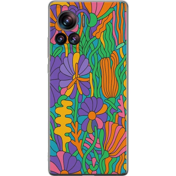 Motorola Edge 30 Ultra Gennemsigtig cover Farveeksplosion