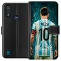 Miniatyrbillede 1 af 3: Motorola Moto E6i Tegnebogsetui Messi