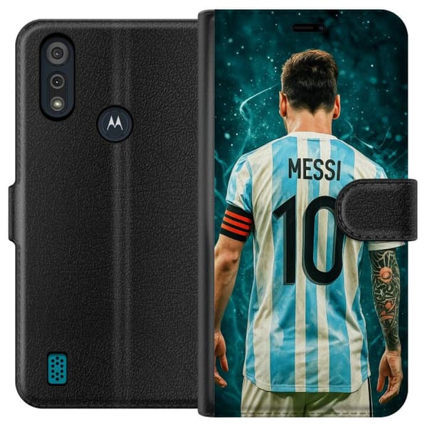 Motorola Moto E6i Tegnebogsetui Messi