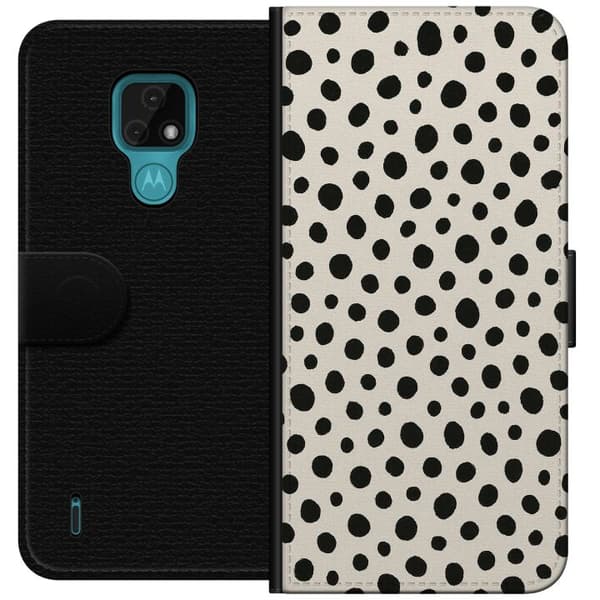 Motorola Moto E7 Lompakkokotelo Dot Dance