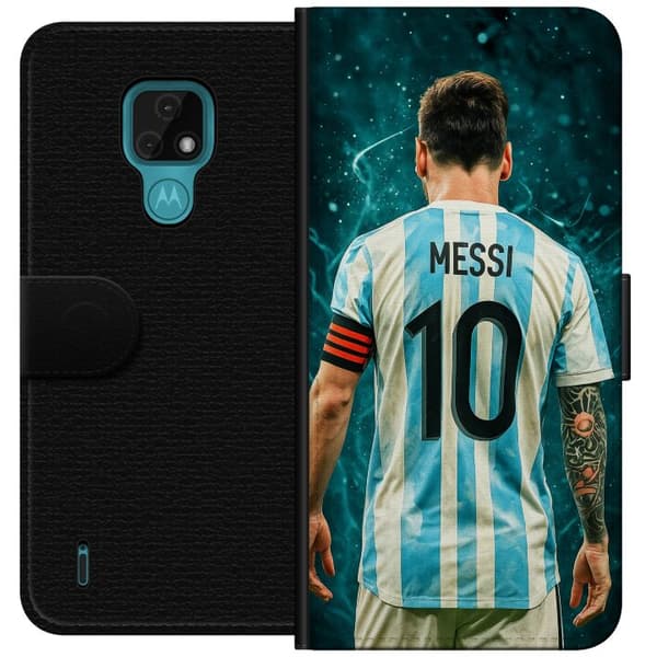 Motorola Moto E7 Plånboksfodral Messi