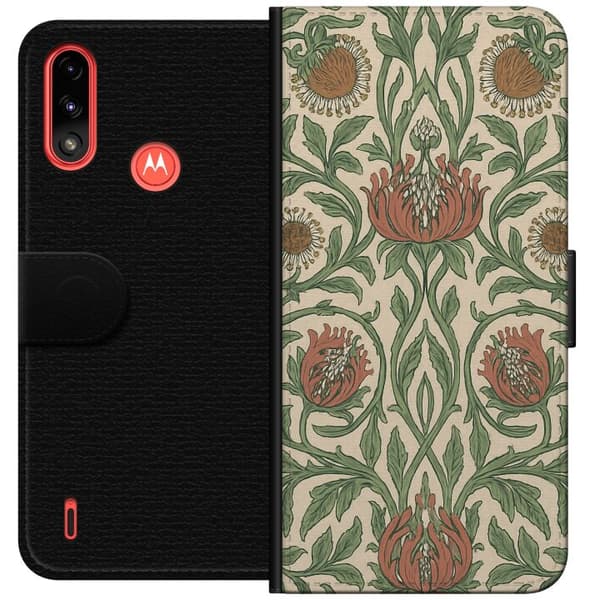 Motorola Moto E7 Power Lompakkokotelo Petali Yksityiskohdat