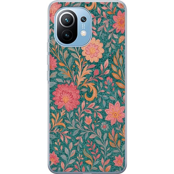Xiaomi Mi 11 Läpinäkyvä kuori Floral Dream