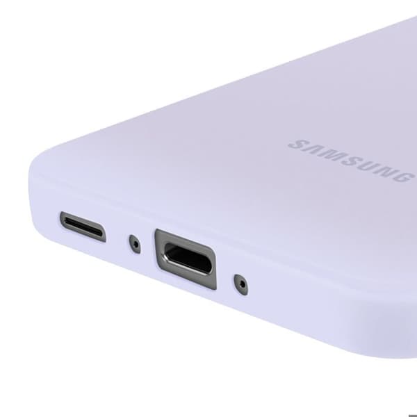 Coque för Samsung Galaxy A36 Silikon Flexibel Soft Touch Original Samsung Lavendel