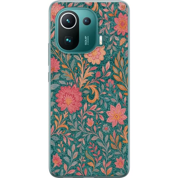 Xiaomi Mi 11 Pro Läpinäkyvä kuori Floral Dream