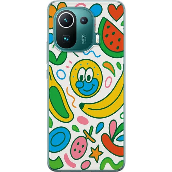 Xiaomi Mi 11 Pro Gjennomsiktig deksel Sommerfuglslør
