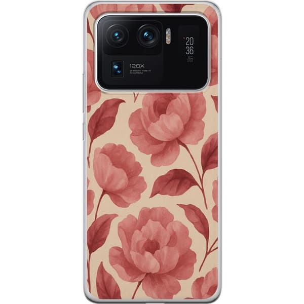 Xiaomi Mi 11 Ultra Läpinäkyvä kuori Ruusun Kukinta
