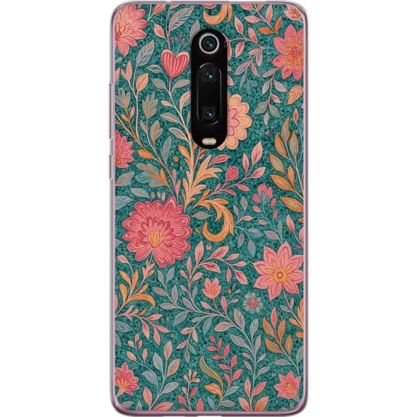 Xiaomi Mi 9T Pro  Läpinäkyvä kuori Floral Dream