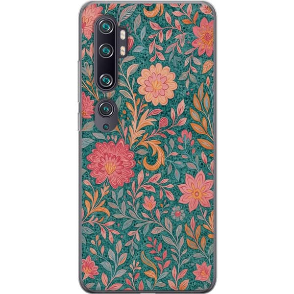 Xiaomi Mi Note 10 Gennemsigtig cover Floral Dream
