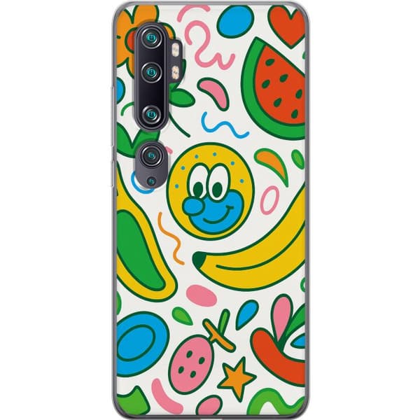Xiaomi Mi Note 10 Gennemsigtig cover Sommerfugle Slør