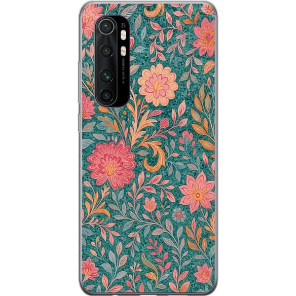 Xiaomi Mi Note 10 Lite Genomskinligt Skal Floral Dream