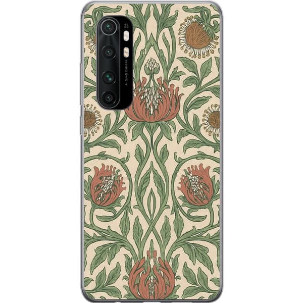 Xiaomi Mi Note 10 Lite Gennemsigtig cover Blad Detaljer