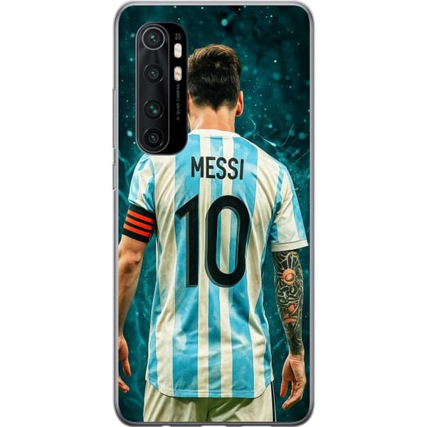 Xiaomi Mi Note 10 Lite Gennemsigtig cover Messi