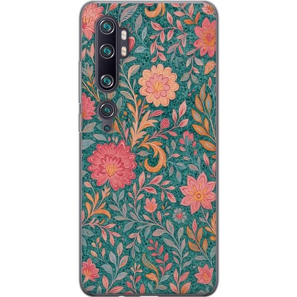 Xiaomi Mi Note 10 Pro Gjennomsiktig deksel Floral Dream