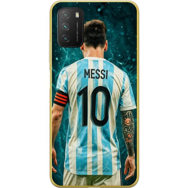 Xiaomi Poco M3 Gennemsigtig cover Messi
