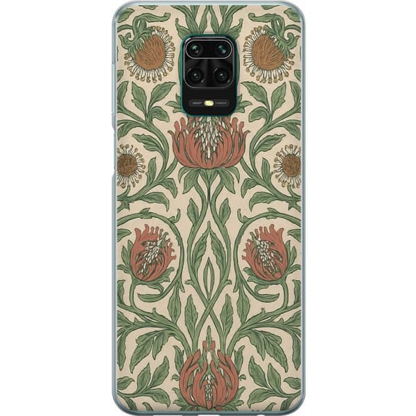 Xiaomi Redmi Note 9 Pro Gjennomsiktig deksel Bladedetaljer