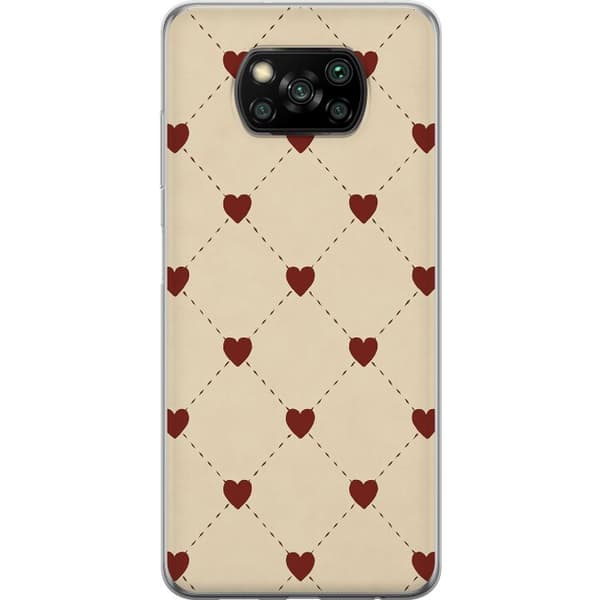Xiaomi Poco X3 NFC Gjennomsiktig deksel Hjertegrind
