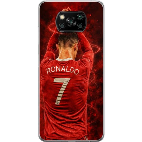 Xiaomi Poco X3 NFC Läpinäkyvä kuori Ronaldo