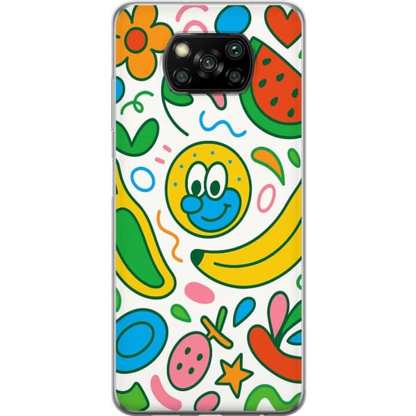 Xiaomi Poco X3 NFC Genomskinligt Skal Butterfly Veil