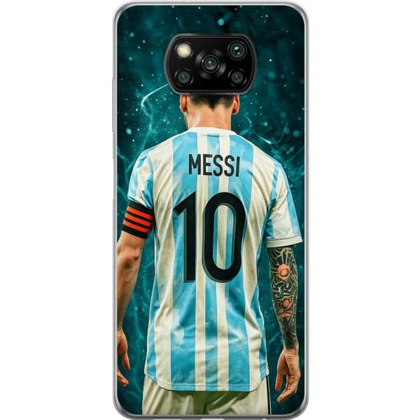 Xiaomi Poco X3 NFC Gennemsigtig cover Messi
