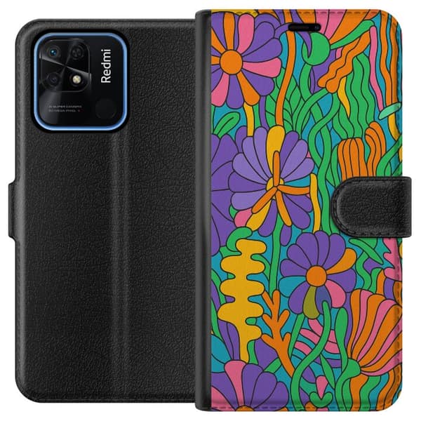 Xiaomi Redmi 10C Lompakkokotelo Värien räjähdys