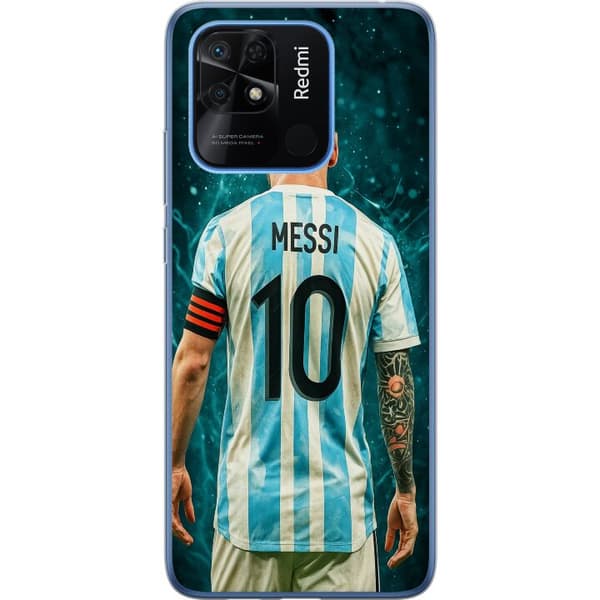 Xiaomi Redmi 10C Läpinäkyvä kuori Messi
