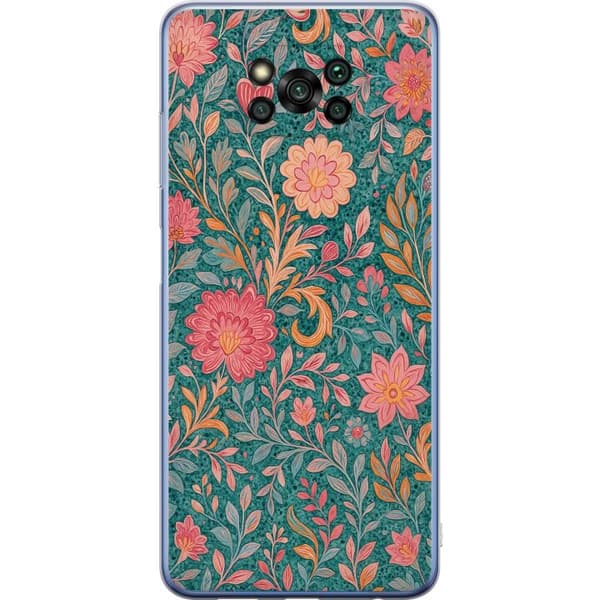 Xiaomi Poco X3 Pro Gennemsigtig cover Floral Dream