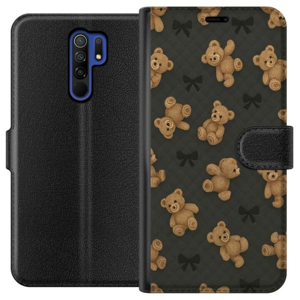 Xiaomi Redmi 9 Plånboksfodral Teddy Hugs