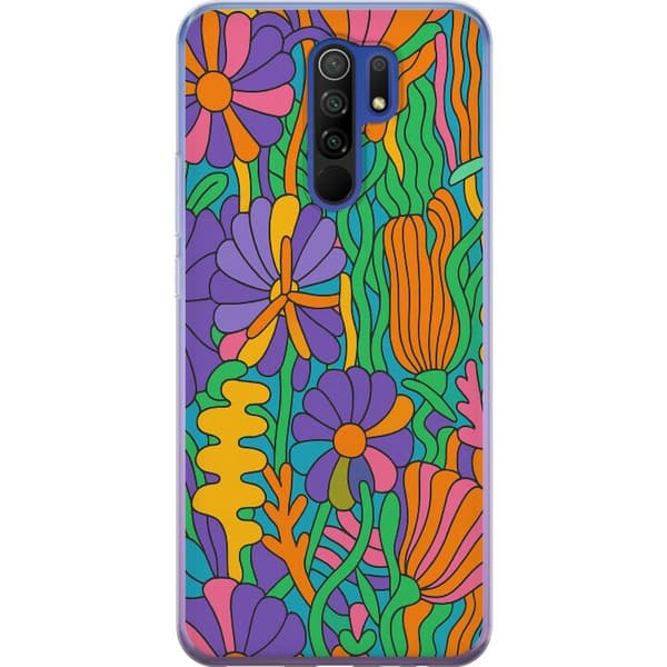 Xiaomi Redmi 9 Gjennomsiktig deksel Color Pop
