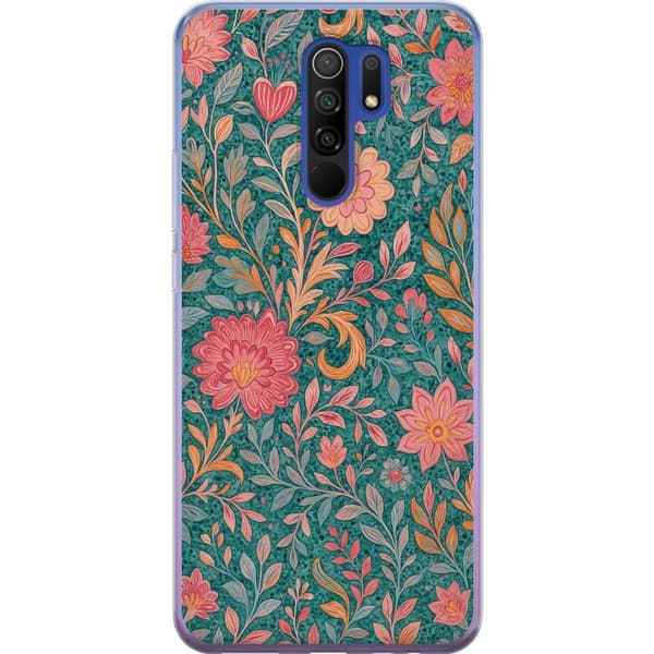 Xiaomi Redmi 9 Gennemsigtig cover Floral Dream