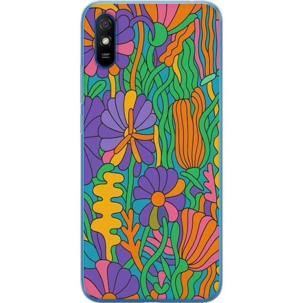 Xiaomi Redmi 9A Gennemsigtig cover Farveeksplosion