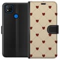 Miniatyrbild 1 av 3: Xiaomi Redmi 9C Plånboksfodral Heart Grid