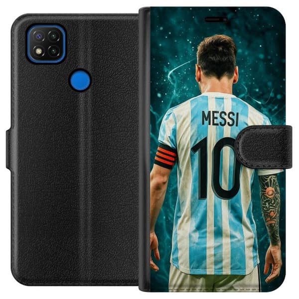 Xiaomi Redmi 9C Plånboksfodral Messi