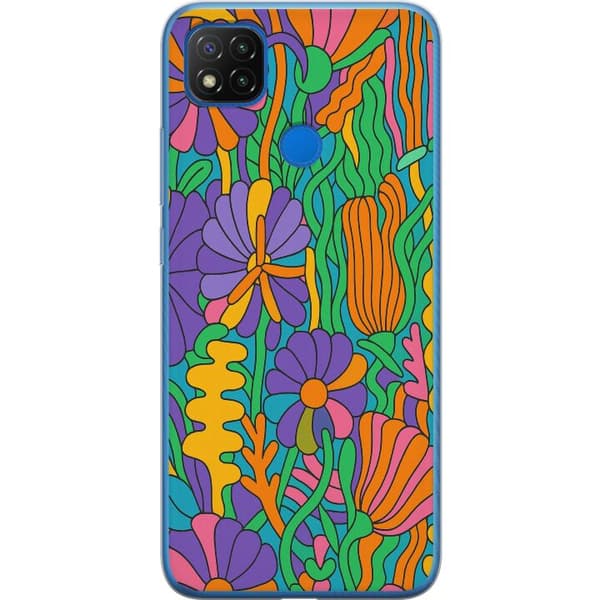 Xiaomi Redmi 9C Läpinäkyvä kuori Värien räjähdys