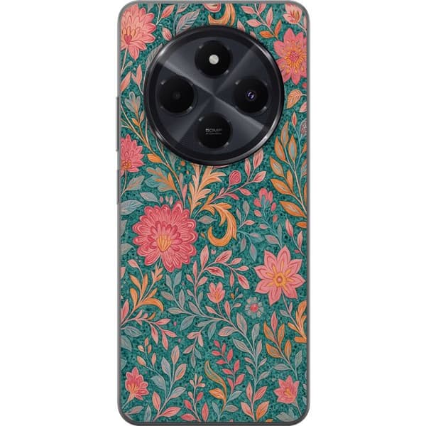 Xiaomi Redmi A4 Läpinäkyvä kuori Floral Dream