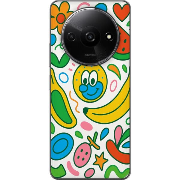 Xiaomi Redmi A3 Gjennomsiktig deksel Sommerfuglslør