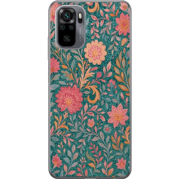 Xiaomi Redmi Note 10 Genomskinligt Skal Floral Dream