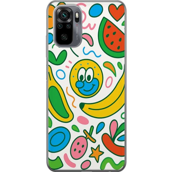 Xiaomi Redmi Note 10 Läpinäkyvä kuori Perhosverho