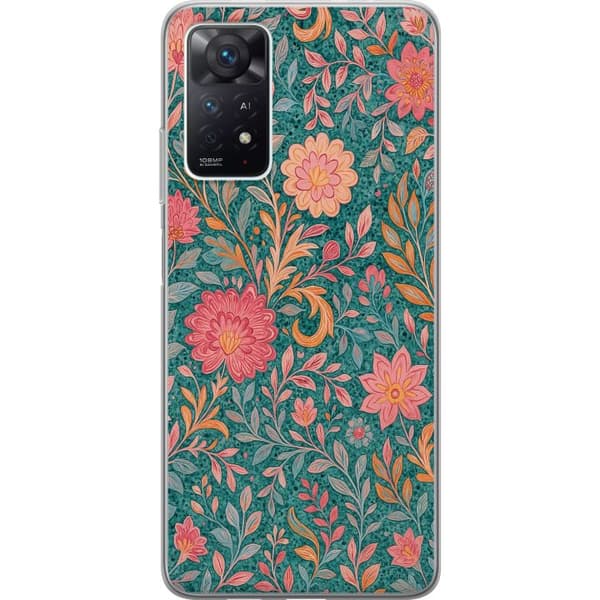 Xiaomi Redmi Note 11 Pro 5G Genomskinligt Skal Floral Dream