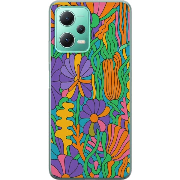 Xiaomi Redmi Note 12 Läpinäkyvä kuori Värien räjähdys