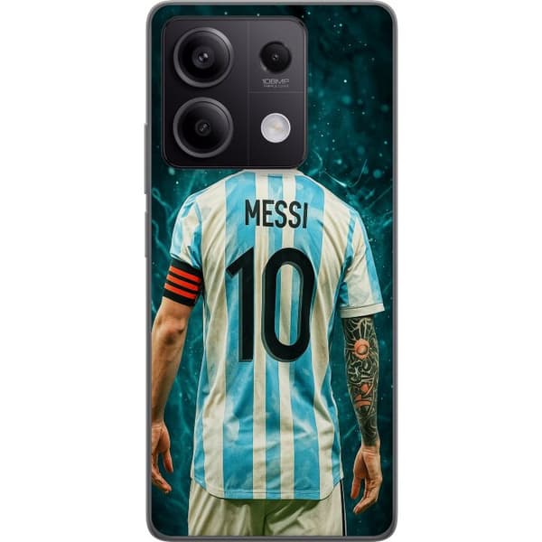Xiaomi Redmi Note 13 Genomskinligt Skal Messi