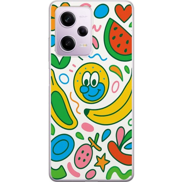 Xiaomi Redmi Note 12 Pro Gennemsigtig cover Sommerfugle Slør
